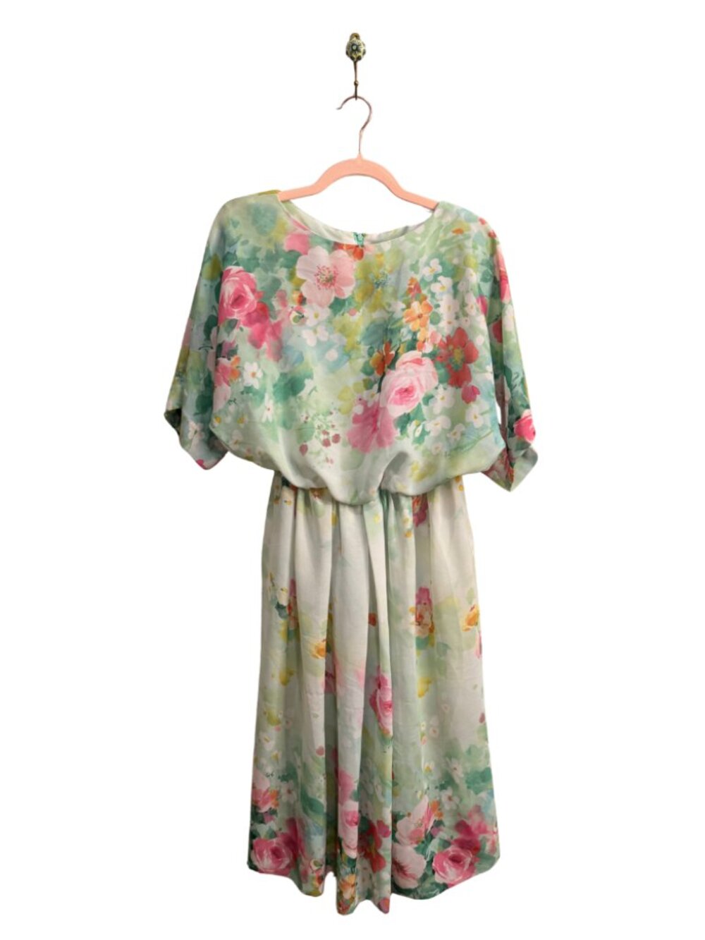Stunning Vintage Willi of California Floral Midi 1980's